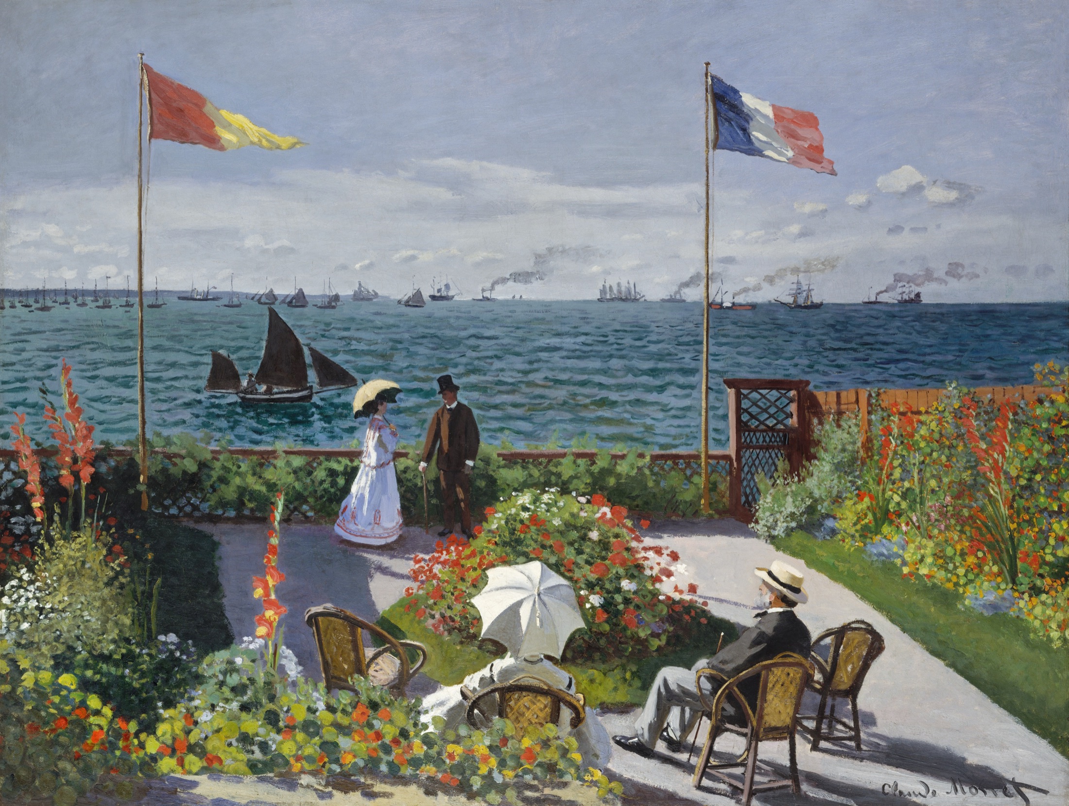 Garden at Sainte-Adresse, de Claude Monet